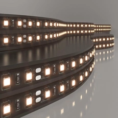 Фото товара Лента светодиодная 120Led 9,6W IP20 3300K тёплый белый 2835 24V 120Led 9,6W IP20 Black